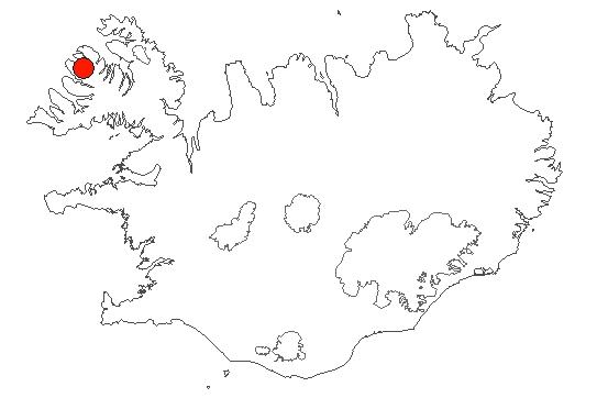 Location of area Önundarfjörður in iceland