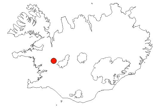 Location of area Oddauppsprettur in iceland