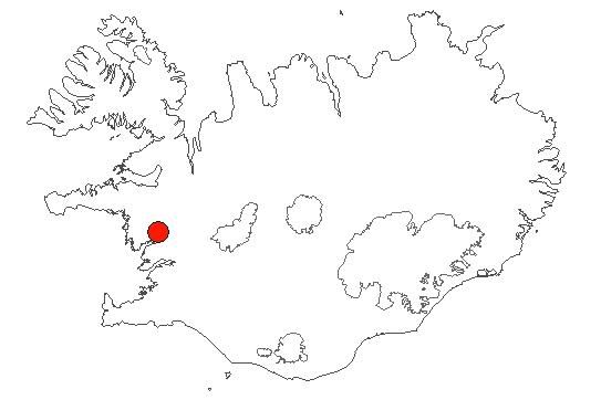 Location of area Ferjubakkaflói-Sólheimatunga in iceland