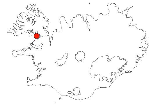 Location of area Reykhólar in iceland