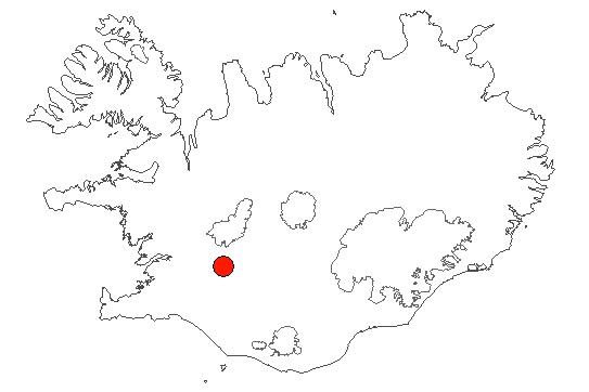 Location of area Geysir in iceland