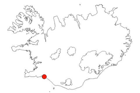 Stokkseyri og Eyrarbakki á Íslandskorti