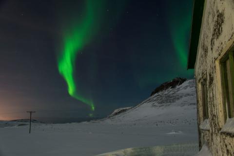 Norðurljós í Stardal í Mosfellssveit