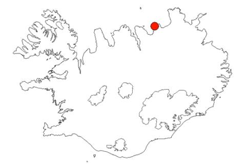 Tjörnes á Íslandskorti