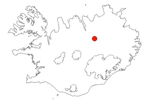 Svartá-Suðurá á Íslandskorti