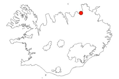 Öxarfjörður á Íslandskorti