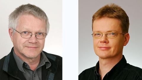 Sigmundur Einarsson og Kristján Jónasson, jarðfræðingar